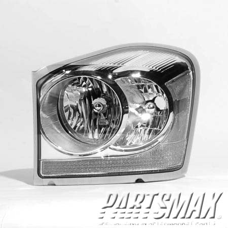 1150 | 2004-2005 DODGE DURANGO LT Headlamp assy composite all; w/Integrated Marker Lamp | CH2502147|55077721AD