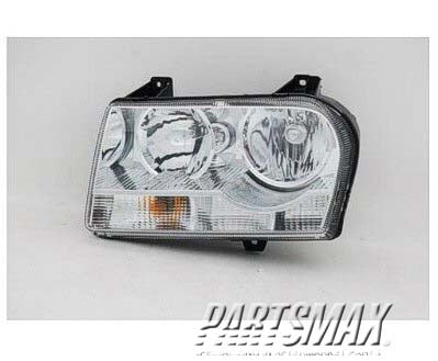 1150 | 2008-2008 CHRYSLER 300 LT Headlamp assy composite all; Halogen; w/o Delay Option | CH2502202|4805757AI