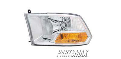 2502 | 2009-2010 DODGE RAM 1500 LT Headlamp assy composite w/o Quad Lamps | CH2502217|55277409AG