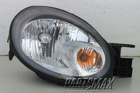 1160 | 2003-2003 DODGE NEON RT Headlamp assy composite w/o headlamp level system; code LMB; to 5/12/03 | CH2503139|5303550AI