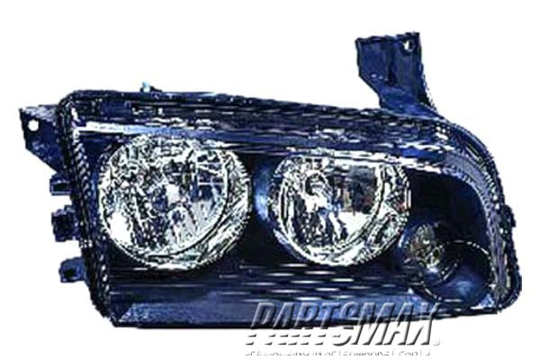 1160 | 2006-2007 DODGE CHARGER RT Headlamp assy composite Halogen; To 11-8-06; Assy | CH2503163|4806164AF