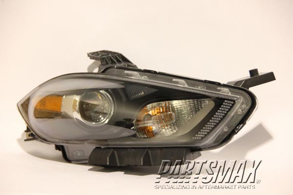 2503 | 2013-2015 DODGE DART RT Headlamp assy composite Black Trim | CH2503240|68085140AL