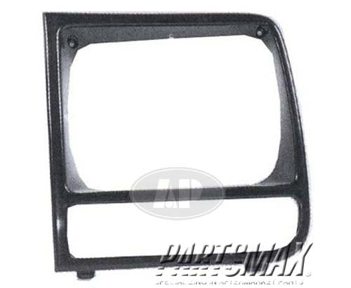 2512 | 1997-2001 JEEP CHEROKEE LT Headlamp door Classic/Limited; black | CH2512156|5EM73SW1