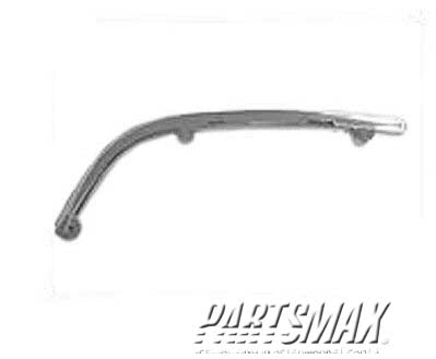 2512 | 1991-1995 DODGE CARAVAN LT Headlamp door lower molding; bright | CH2512159|4451745