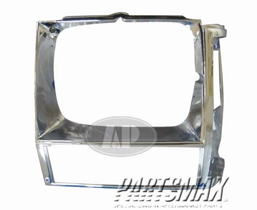 2513 | 1984-1990 JEEP WAGONEER RT Headlamp door except Grand Wagoneer; w/single lamp; bright | CH2513109|55002244