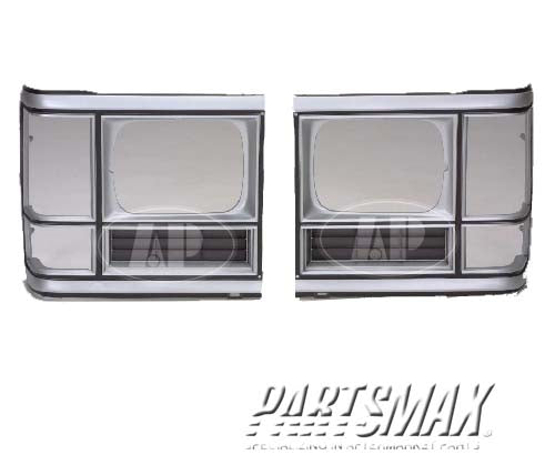 2513 | 1986-1993 DODGE B150 RT Headlamp door w/single rectangular headlamps; prime | CH2513133|4249588