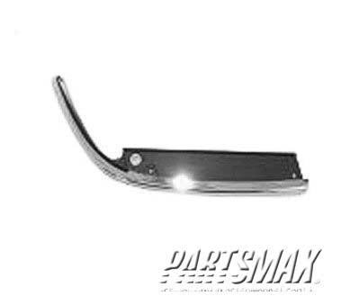 2513 | 1991-1995 PLYMOUTH VOYAGER RT Headlamp door upper molding; bright | CH2513158|4451742