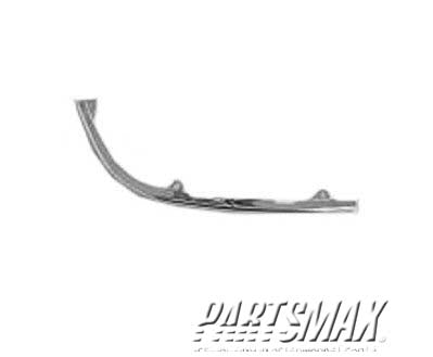 2513 | 1991-1995 PLYMOUTH VOYAGER RT Headlamp door lower molding; bright | CH2513159|4451744