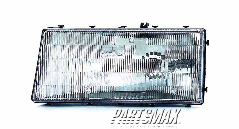 2518 | 1990-1994 CHRYSLER LEBARON LT Headlamp lens/housing 4dr sedan | CH2518102|4773253