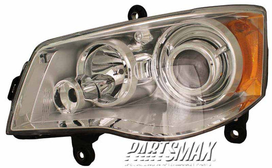 2518 | 2008-2016 CHRYSLER TOWN & COUNTRY LT Headlamp lens/housing HID; North America Spec (Code LMP) | CH2518126|5113335AF