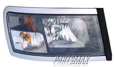 2518 | 2008-2010 DODGE DAKOTA LT Headlamp lens/housing w/Black Bezel | CH2518127|1EK59WS2AF