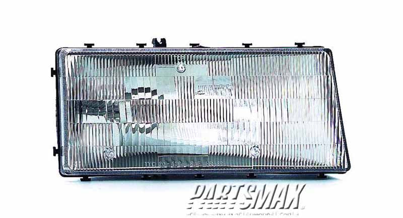 2519 | 1990-1994 CHRYSLER LEBARON RT Headlamp lens/housing 4dr sedan | CH2519102|4773252