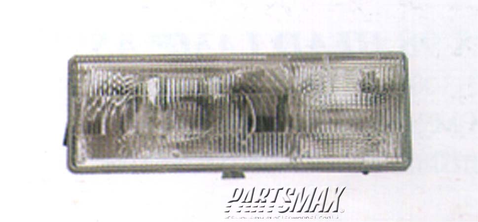 2519 | 1988-1993 DODGE DYNASTY RT Headlamp lens/housing all | CH2519106|4388834