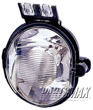 2592 | 2002-2008 DODGE RAM 3500 LT Fog lamp assy late design | CH2592121|55077475AE