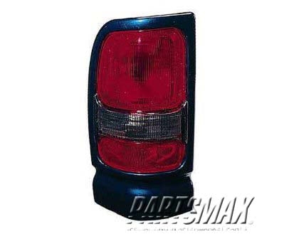 2800 | 1994-1998 DODGE RAM 2500 LT Taillamp assy w/Sport package; emerald green | CH2800131|5EK45PGFAC