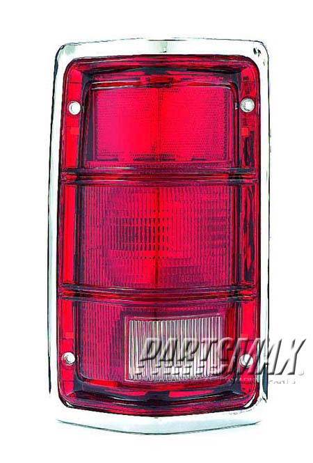 2801 | 1988-1992 DODGE DAKOTA RT Taillamp assy w/SE pkg; from 11/27/87; w/bright rim | CH2801110|4482576