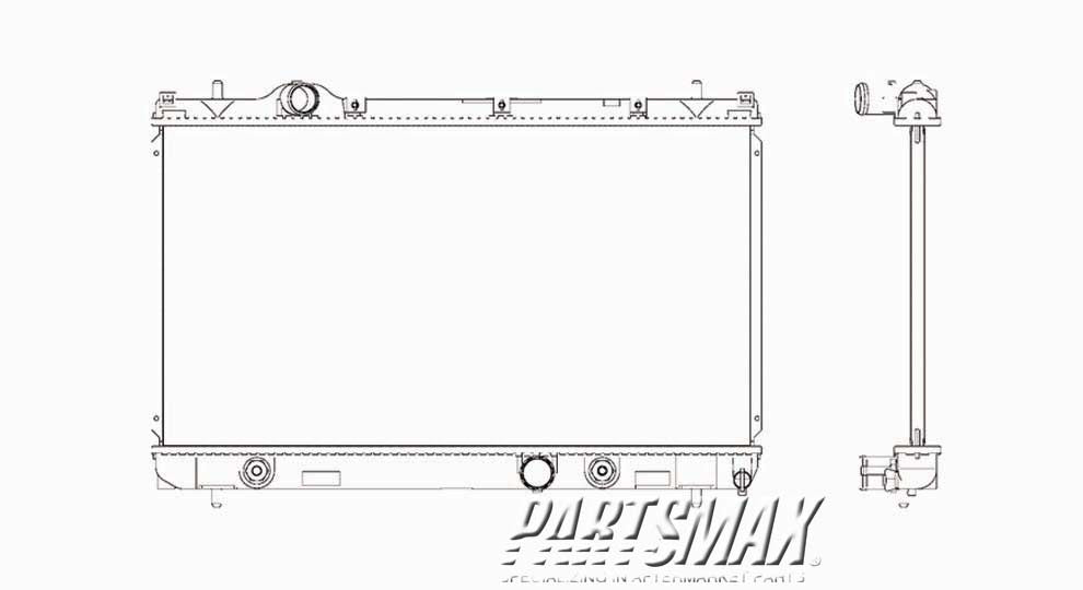 3010 | 2000-2001 DODGE NEON Radiator assembly w/4-speed auto trans | CH3010121|5019214AA