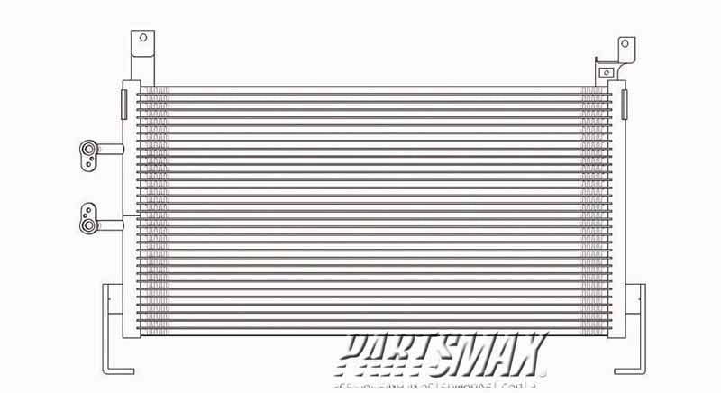 3030 | 2000-2002 DODGE NEON Air conditioning condenser all | CH3030114|5014582AE