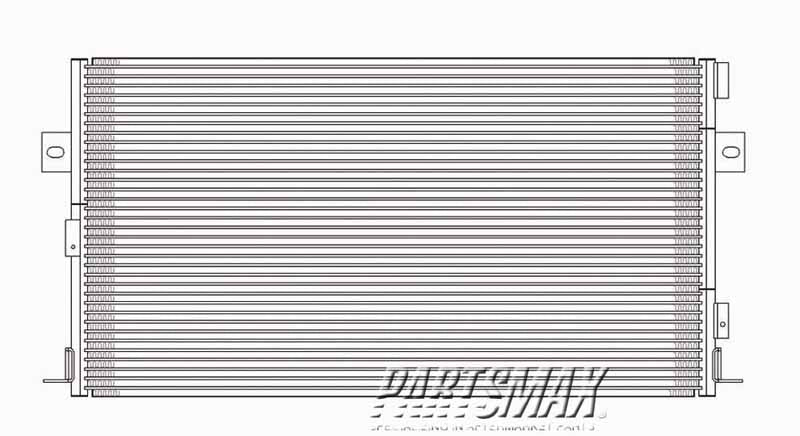 3030 | 1997-1997 DODGE CARAVAN Air conditioning condenser w/rear air cond; main condenser; w/3.0L engine | CH3030137|5016793AC