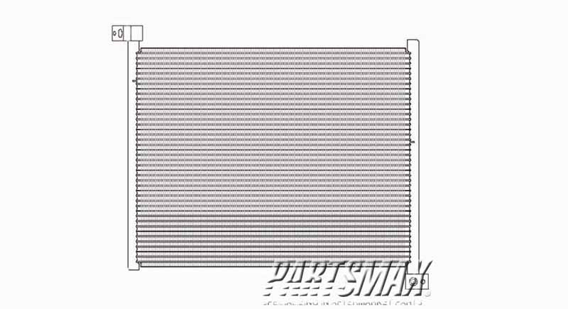 3030 | 2007-2009 CHRYSLER ASPEN Air conditioning condenser all | CH3030211|55056165AB