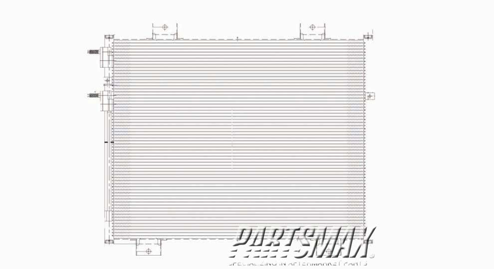 3030 | 2011-2011 RAM DAKOTA Air conditioning condenser all | CH3030216|55056352AC