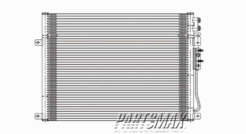 3030 | 2005-2007 JEEP GRAND CHEROKEE Air conditioning condenser Grand Cherokee | CH3030221|55116928AA
