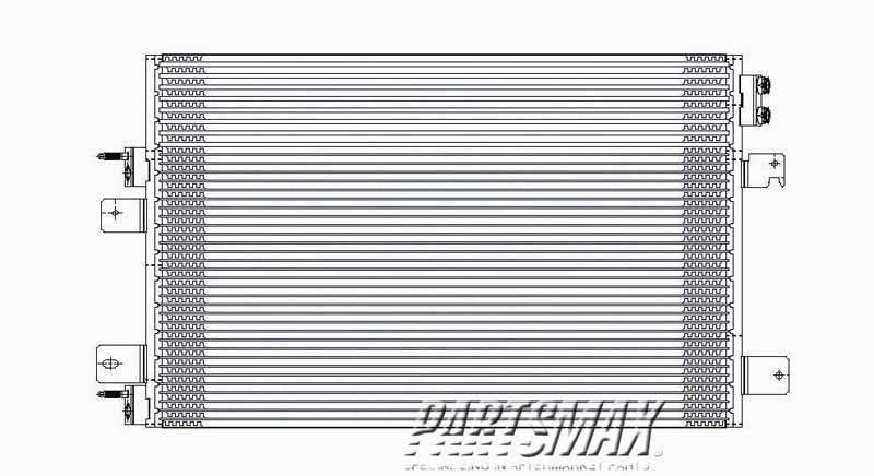 3030 | 2007-2009 DODGE CALIBER Air conditioning condenser A/T | CH3030228|68004053AA