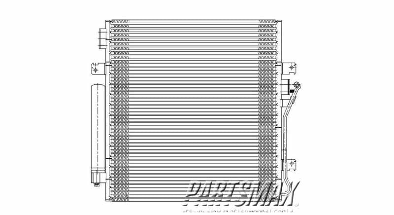 3030 | 2009-2012 JEEP LIBERTY Air conditioning condenser A/T | CH3030229|68033237AB
