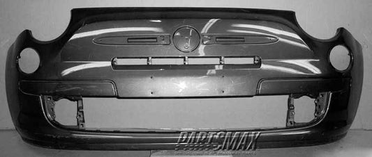 250 | 2012-2017 FIAT 500 Front bumper cover POP; prime | FI1000100|1RZ45TZZAB
