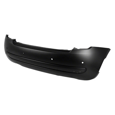 1100 | 2012-2017 FIAT 500 Rear bumper cover LOUNGE; w/Rear Object Sensors; prime | FI1100110|68104144AC
