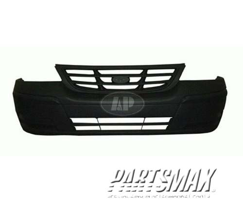 1000 | 1999-2000 FORD WINDSTAR Front bumper cover base/LX; neutral gray textured bottom; paint to match upper | FO1000441|YF2Z17D957LB