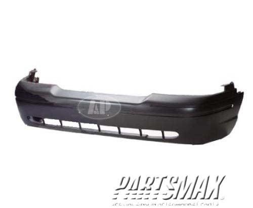 1000 | 1998-2005 FORD CROWN VICTORIA Front bumper cover w/lower splash shield; prime | FO1000455|3W7Z17D957CA