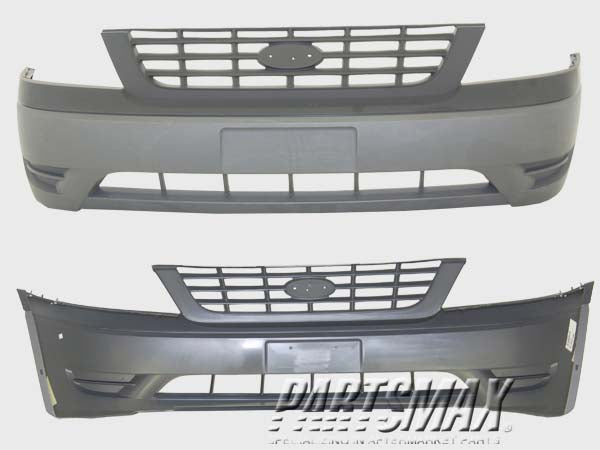 250 | 2004-2007 FORD FREESTAR Front bumper cover base model; cargo van; prime | FO1000553|3F2Z17D957SAA