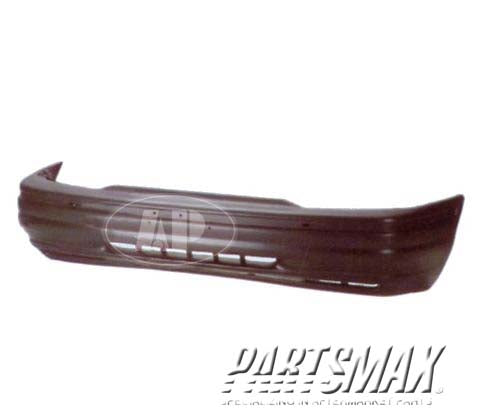 1000 | 1993-1996 FORD ESCORT Front bumper cover 4dr hatchback; prime; w/integral molding; prime | FO1001145|F2CZ17757A