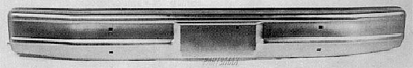 1002 | 1980-1986 FORD BRONCO Front bumper face bar w/o impact strip; bright | FO1002167|E1TZ17757A