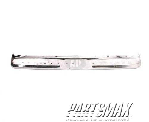 1002 | 1986-1991 FORD E-250 ECONOLINE CLUB WAGON Front bumper face bar w/impact strip; bright | FO1002208|E6UZ17757A