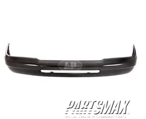 260 | 1993-1997 FORD RANGER Front bumper face bar w/o Impact Strip Holes; Black | FO1002243|YL2Z17757CAB-PFM