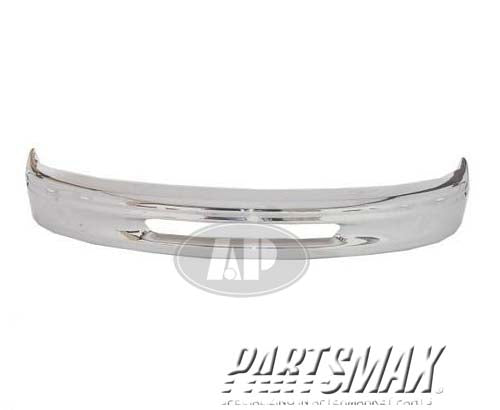 1002 | 1997-1998 FORD F-150 Front bumper face bar w/o fog lamp cutout; except Lightning; 2WD; bright | FO1002336|F65Z17757AA