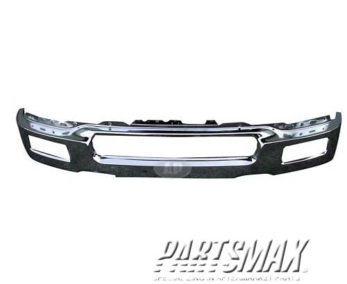 1002 | 2004-2005 FORD F-150 Front bumper face bar w/fog lamps; bright; to 8/8/05 | FO1002390|4L3Z17757BA