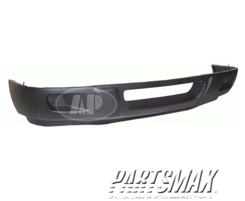 830 | 2001-2003 FORD RANGER Front bumper valance XL/XLT; w/o fog lamp holes; to 9/1/02; matte-gray | FO1095193|3L5Z17626HAA