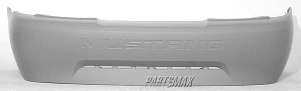 2430 | 1999-2004 FORD MUSTANG Rear bumper cover w/3.8L V6 engine; base model; prime | FO1100284|XR3Z17K835AA