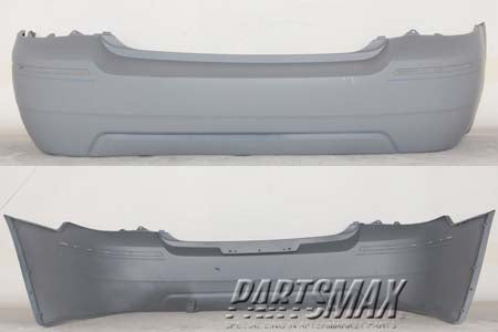 2430 | 2005-2007 FORD FIVE HUNDRED Rear bumper cover w/o proximity sensor; prime | FO1100395|5G1Z17K835AAB