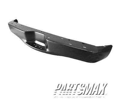 1102 | 1998-2001 FORD EXPLORER Rear bumper face bar w/o reverse sensing system; Sport/Limited/XLS; black | FO1102311|YL2Z17906BAA