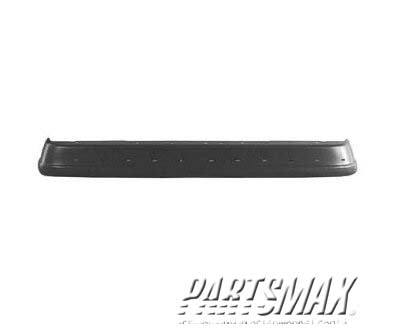 1102 | 1999-2002 FORD E-450 ECONOLINE SUPER DUTY Rear bumper face bar except step type; w/pad; black | FO1102334|FO1102334