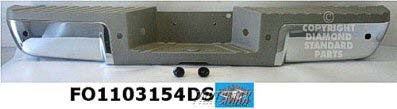 1103 | 2008-2012 FORD F-350 SUPER DUTY Rear bumper assembly w/Pueblo Gold Pad; w/Rear Object Sensors; w/L/Lamps; Chrome; see notes | FO1103154|9C3Z17906D-PFM