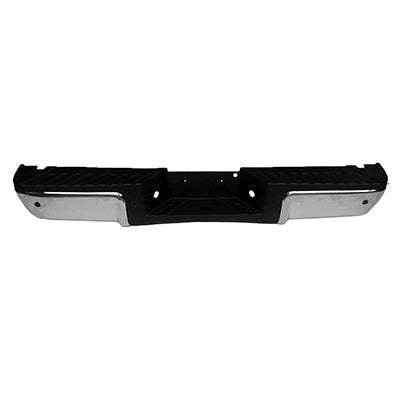 1103 | 2013-2015 FORD F-250 SUPER DUTY Rear bumper assembly w/Rear Object Sensors; Bumper/Pad/L/Lamps Assy; Chrome/Black; see notes | FO1103177|9C3Z17906D-PFM