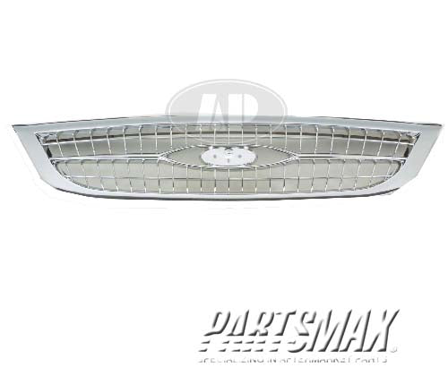 860 | 1999-2000 FORD WINDSTAR Grille assy SE/SEL; includes bracket & frame | FO1200368|YF2Z8200BA