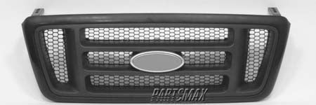 860 | 2004-2008 FORD F-150 Grille assy except Heritage; STX/FX4; bar design; black - paint to match | FO1200414|4L3Z8200BAPTM