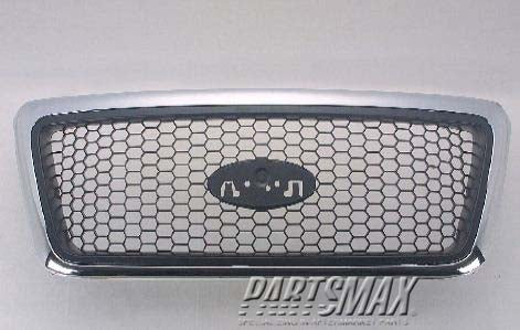 1200 | 2007-2008 FORD F-150 Grille assy XLT; w/o Chrome Pkg | FO1200469|7L3Z8200CA