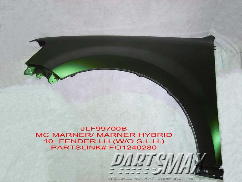 1240 | 2010-2011 MERCURY MARINER LT Front fender assy  | FO1240280|AE6Z16006A